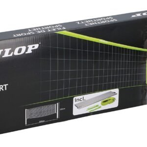 Dunlop Sport Net 609 x 220 cm - Volleyball Net - Tennis Net - Badminton Net - Complete Set with Poles, Net, Ground Anchors and Tension Ropes - Versatile - Green/Black - Image 1