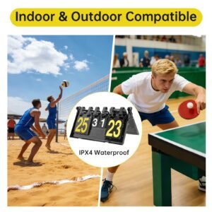 Tobefore Portable Flip Scoreboard, 0-31 Score Digits & 0-9 Games - Image 4